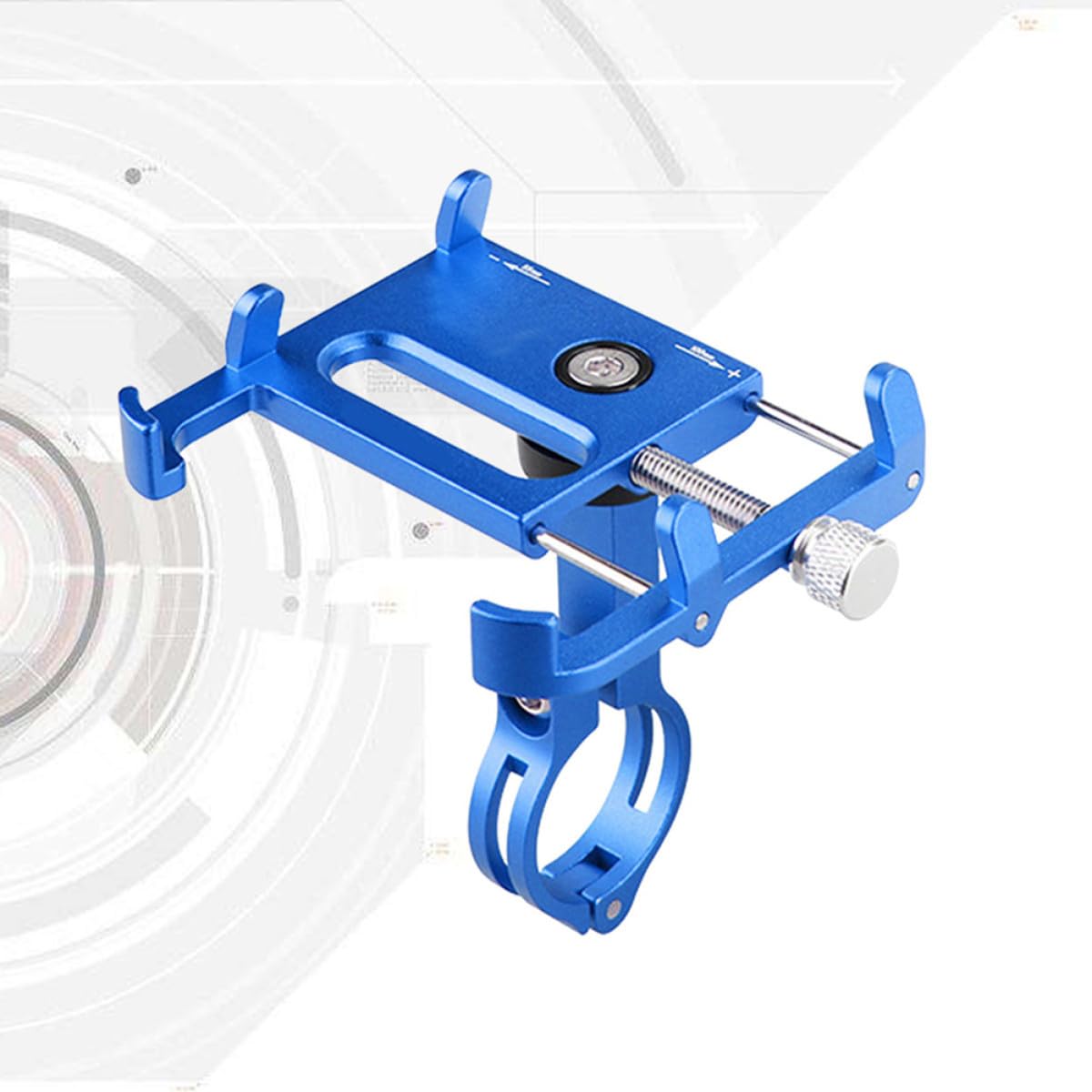 STOBAZA Soporte para Conducción de Teléfono Aluminio Móvil Aleación Ajustable Rotación de 90 Grados y Diseño Antideslizante Ligero Segura para Bicicleta