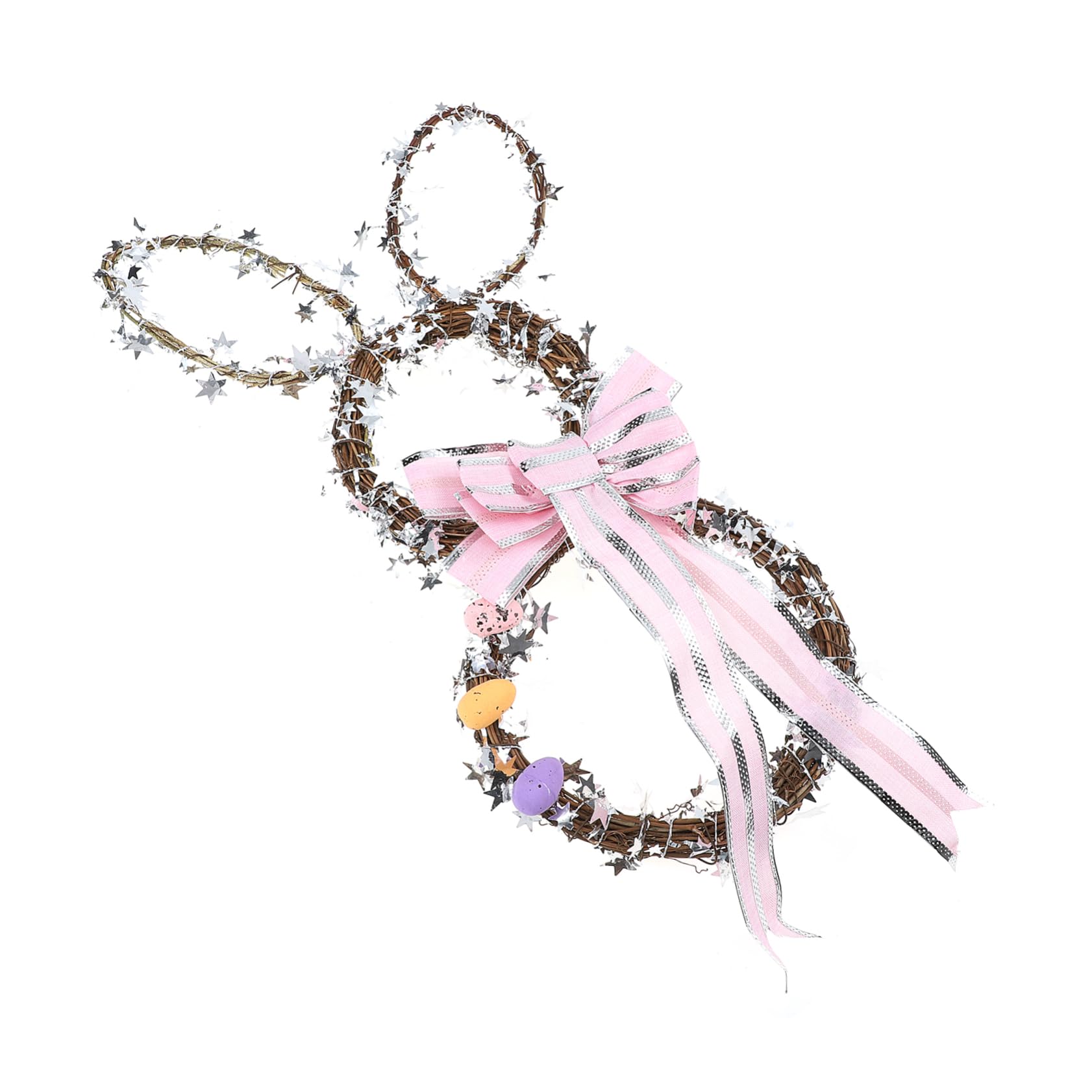 Amosfun 2 Pz Fiore Del Coniglietto Di Pasqua Figurina Decorazione Pulcino Peluche Decorazioni Turbinii Pendenti Di Pasqua Stamina Pasquale Ornamento Pasquale Rosa Rattan