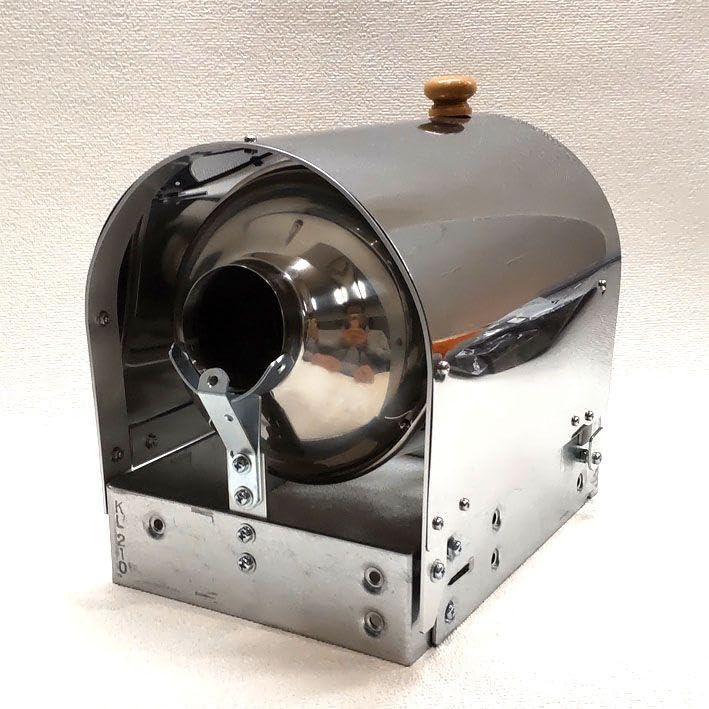 Amazon.co.jp: カバー付き400gドラム穴なし手回しコーヒー焙煎機