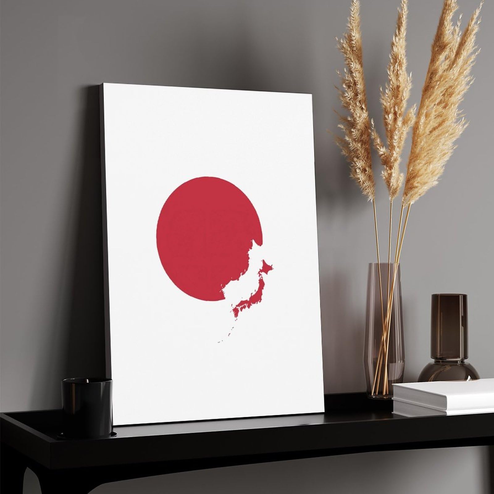 Amazon.co.jp: 日本 国旗 日の丸 旗 キャンバス絵画 アートパネル