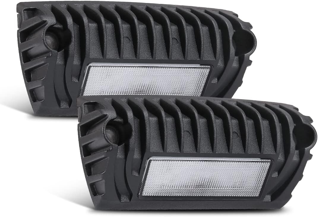 SUPAREE Led RV Lights Exterior, 12 Volt Exterior RV Lights, Led RV Porch Light 750 Lumen Black Lighting Fixture Kit Replacement for RVs Trailers Campers -2 PCS