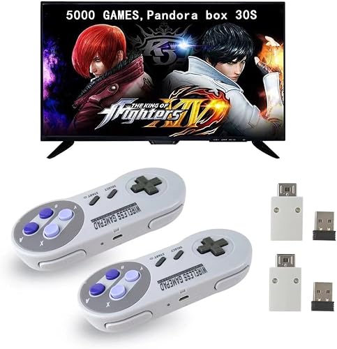 Miniatura 4 de 2 unidades de control inalámbrico de 2.4 GHz para Super Nintendo NES & SNES clásico mini consola inalámbrica control joystick juegos