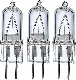 The Gel Candle Company 3 Pack - Replacement Dimmable Halogen Bulbs for Aroma Warmers Only - 2 pins 120 Volt 35 Watt G5.3 Base ONLY for Warmers Aroma Lamps Melts Fragrance Oils