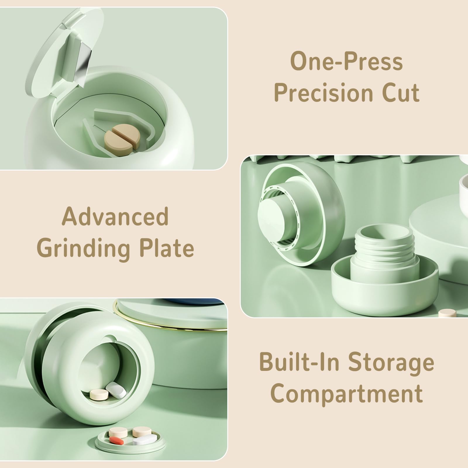 Pill Cutter Splitter for Small and Tiny Pills Cutters Fine Powder Remover — Amazon image 3