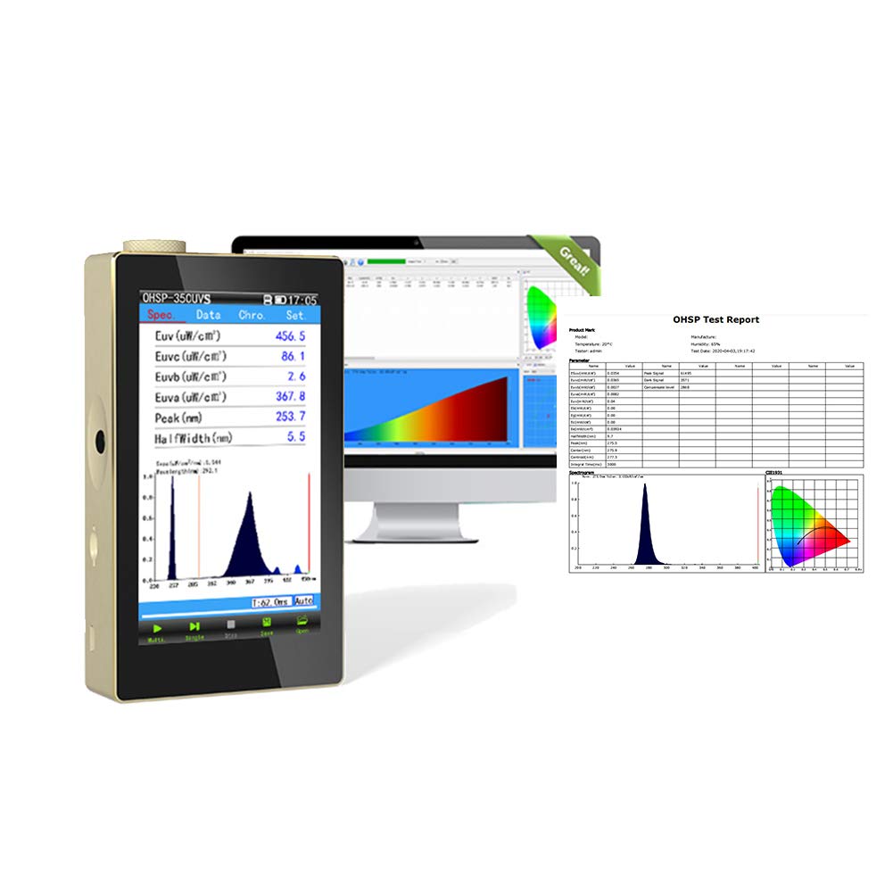 OHSP350UV Irradiance Spectrometer UV Tester 230-850nm
