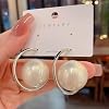 Aretes de Perla Caída Elegantes para Mujer, Perlas Barrocas, Aretes Colgantes de Declaración, Aretes de Perla Grande Circular Exagerada, Joyería Linda para Regalos de Cumpleaños 3