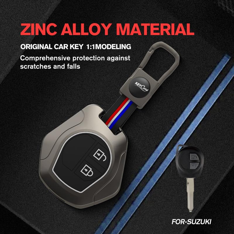 Matte Finish Key Cover With Rope Metal Keycover For Suzuki Baleno ...