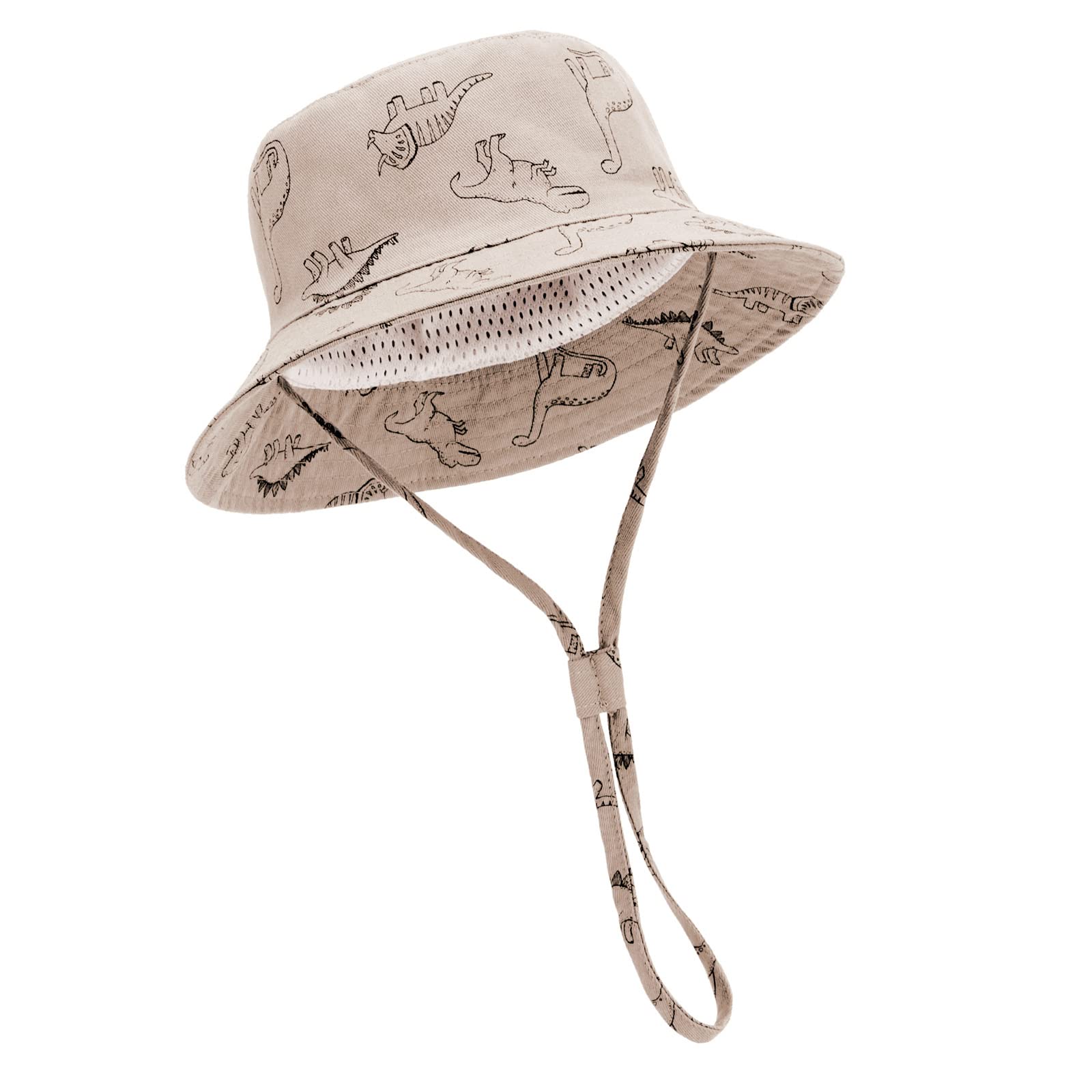 DRESHOW Unisexo Bebé Niña Niño Sombrero de Sol Verano Algodón Ajustable Pescador Gorra Protección de Sol Anti UV Para Exteriores/Natación/Playa/Piscina UPF 50+
