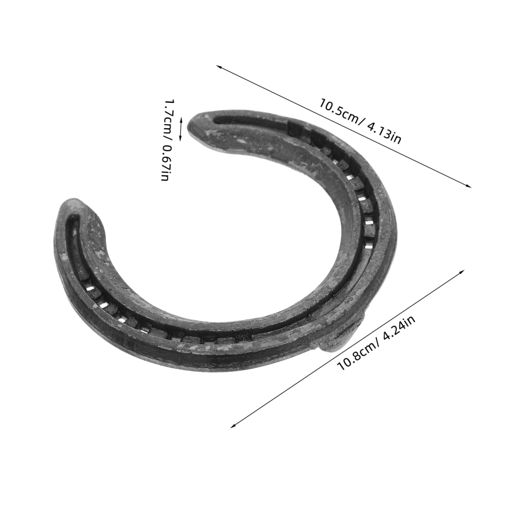 TOYANDONA Herraduras de Hierro Negras para Casco de Caballo, 4 Piezas | Decoración de Pared y Recuerdo de Fiesta, Uso Ecuestre para Montar, Ajuste Sencillo y Resistente al Desgaste
