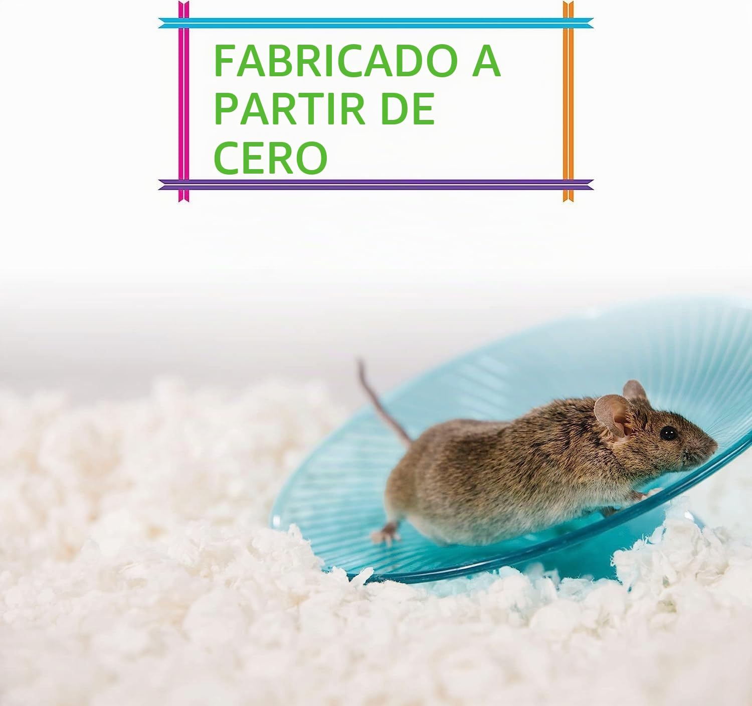 Carefresh Ropa de Cama para Mascotas pequeñas de Papel Natural Blanco 99% Libre de Polvo con Control de olores, 10 L