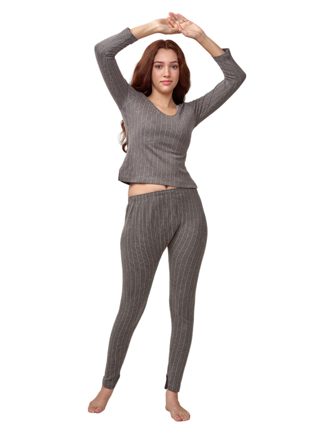 Lux Inferno Ladies's 3/4 Sleeve Short Thermal Set-image-10