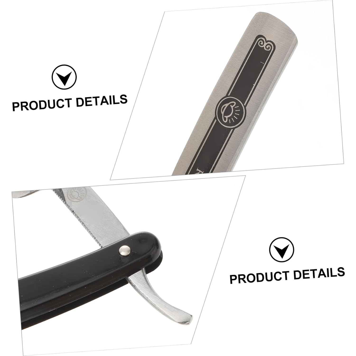 Old Style Beard Shaving Razor Manual Straight Shaver Haircutting Tool for Men Vintage Face Beard Grooming Style