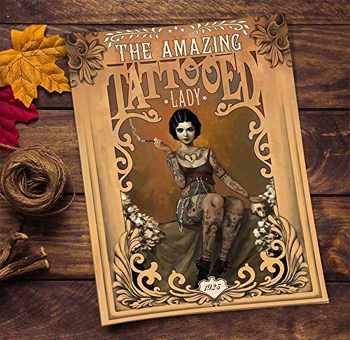 Redhorse Designz Red Horse Designs The Tattooed Lady Wall Art thumb #7