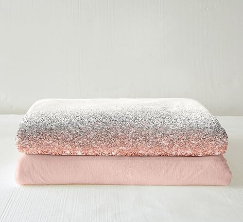 Miniatura 10 de Manfei Manta con purpurina negra y gris para decoración de habitación de niños, niñas, adolescentes, manta moderna de arte abstracto para sofá,