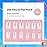 Beetles Gel Nail Tips Etch-X, Square Short, 288Pcs 12 Sizes, Pre-Etched Half Matte Full Cover Soft Acrylic Press on False Nail Tips Easy DIY Glue On Nail Extension Salon Gift for Women Girls