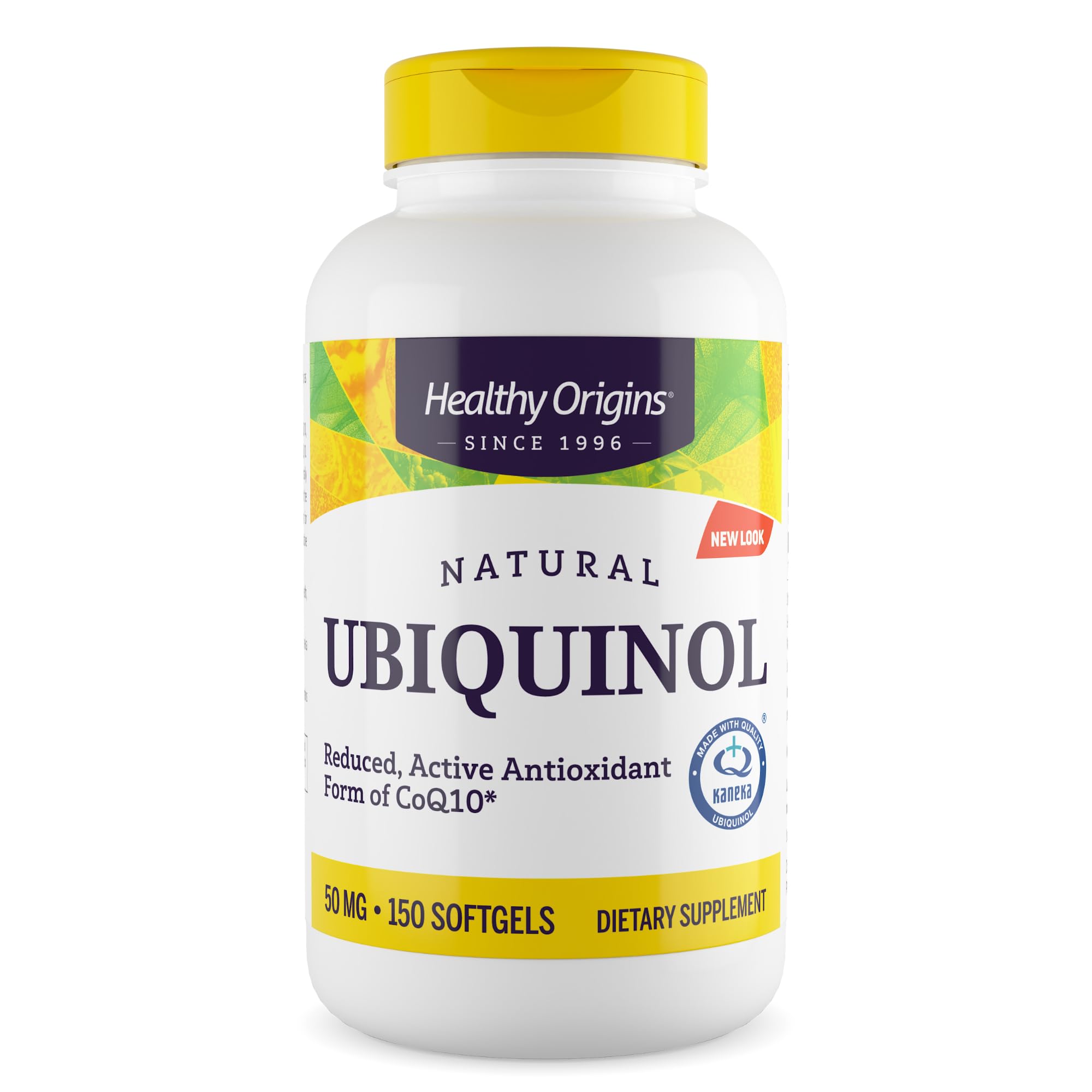 Ubiquinol (Active Form of CoQ10), 50 mg - Ubiquinol Supplements for Heart Health & Antioxidant Support - Gluten-Free & Non-GMO Supplement - 150 Softgels
