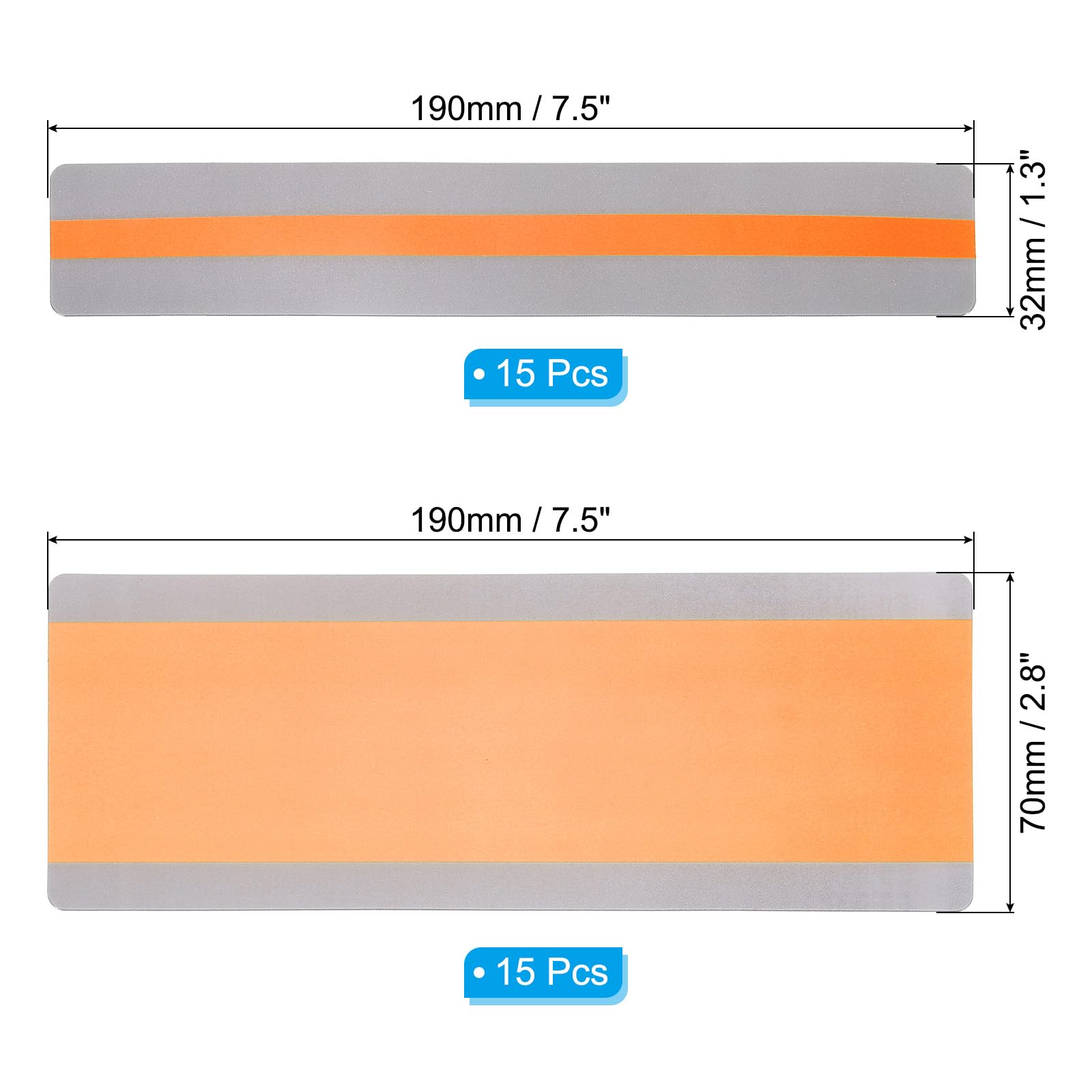 PATIKIL 30Pcs Guided Reading Highlight Strips, 2 Sizes Colored Overlay Highlight Bookmarks - Image 2