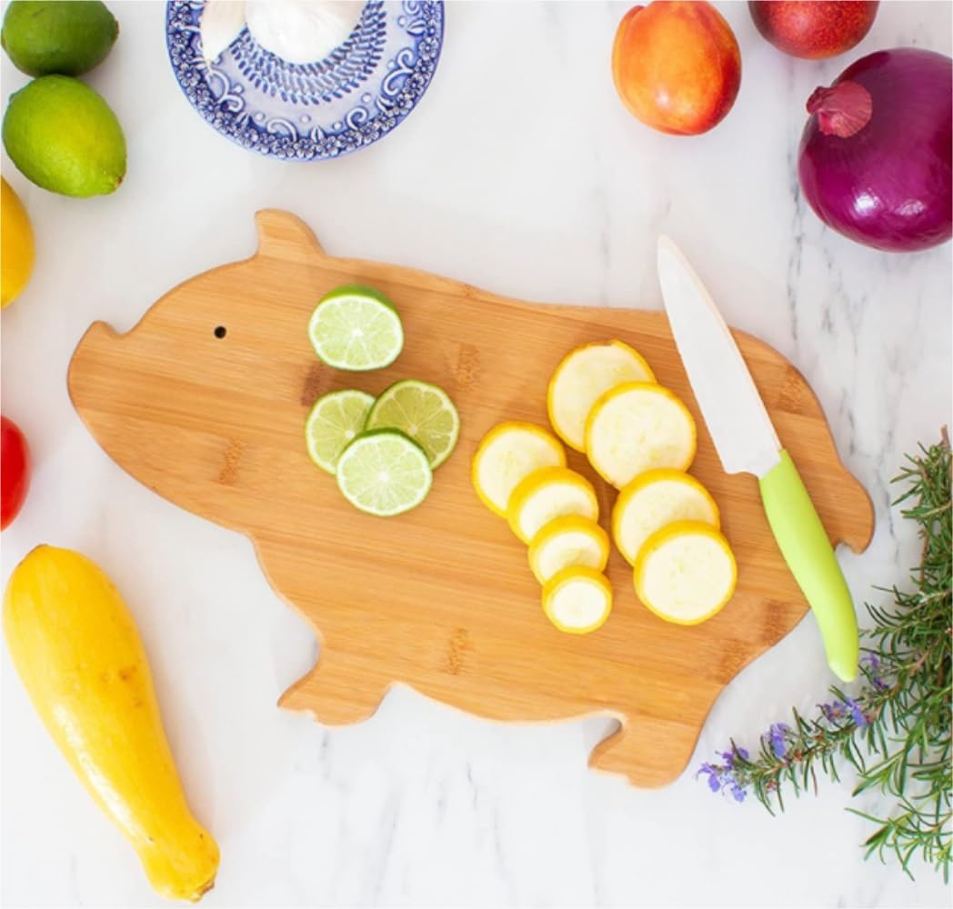 Tabla Cortar Tabla De Cortar De Madera con Mango, Tabla De Cortar Decorativa, Tabla De Servir De Madera para Pizza, Queso, Carne Y Fruta Bandeja Cortar(17 * 27cm)