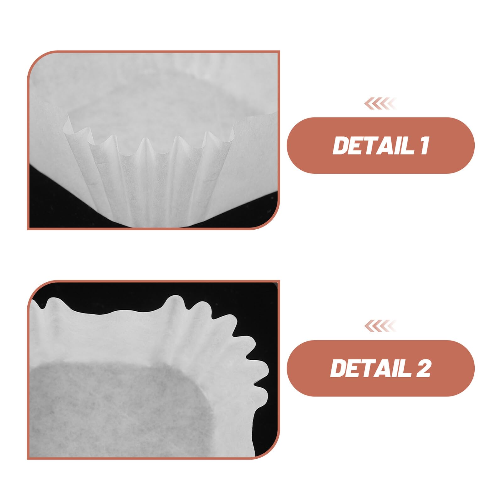VALICLUD 3000 Piezas Tazas De Pastel Tazas De Cupcakes Magdalenas White