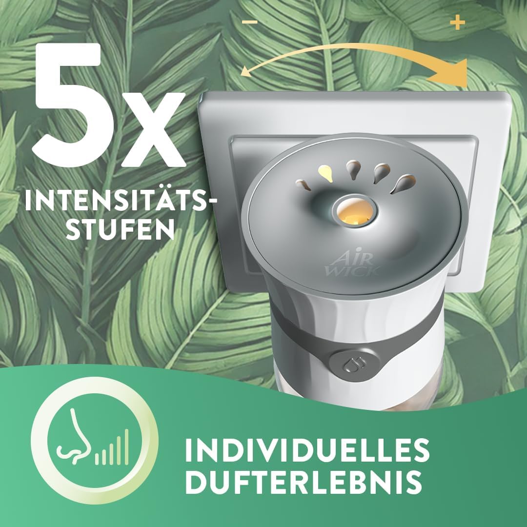 Air Wick Duftstecker Starter-Set Paket inklusive 1 Geräte & 1 x 19ml Kirschblüte & Himbeere Nachfüller & 1 x Süße Vanille & Sheabutter 19ml Nachfüller