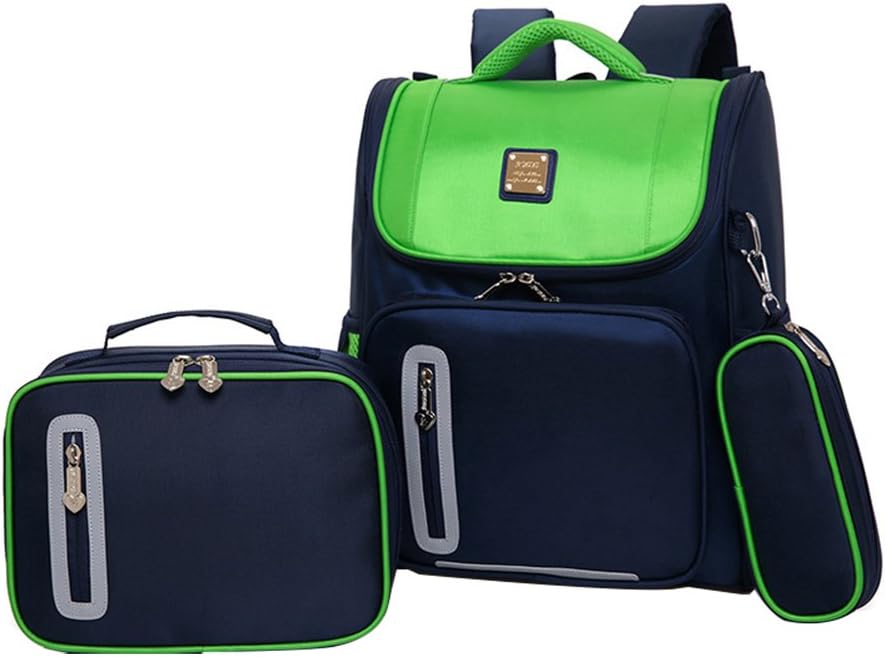 Kids Backpacks for School Bags for Boys Girls Bookbags and Pencil Lunch Box HHui (Green)