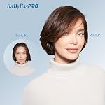 BaBylissPRO Nano Titanium et Céramique U-Style Double Tension 1" Fer plat de pouce avec plaques latérales courbes uniques pour les flips, vagues & Courroies