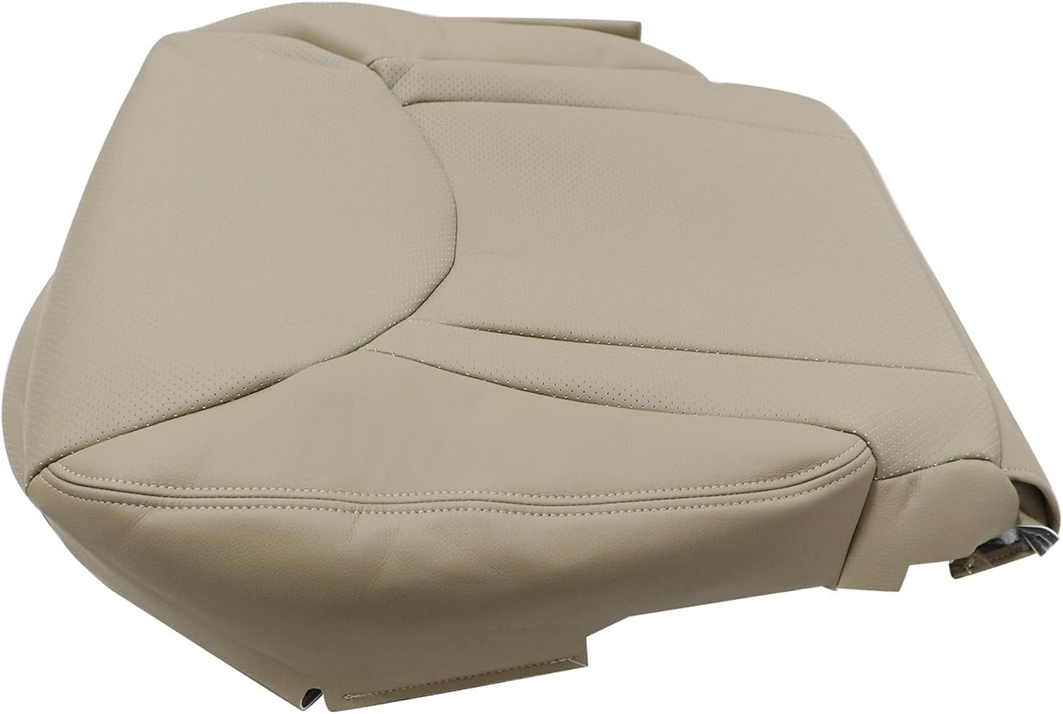 Driver Side Bottom Perforated Microfiber Leather Seat Cover Tan Compatible with Lexus LS430 2001 2002 2003 2004 2005 2006