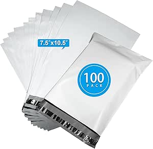 100 Enveloppes Postales Polymailers 7,5x10,5 Pouces - Couleur Violette - Pour Envois Et Stockage - Marque ProLine