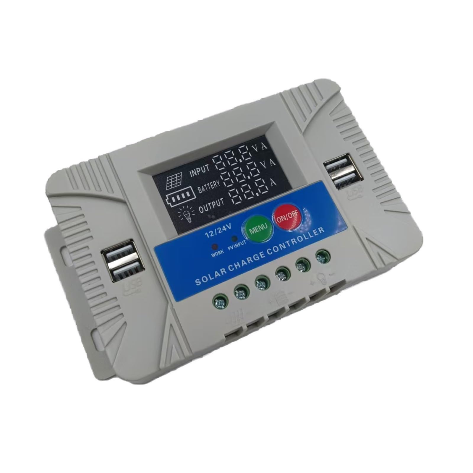 Controlador de Carga Solar Controlador de Carga Solar 10A20A30A Voltaje Nominal 12V24V(60A)