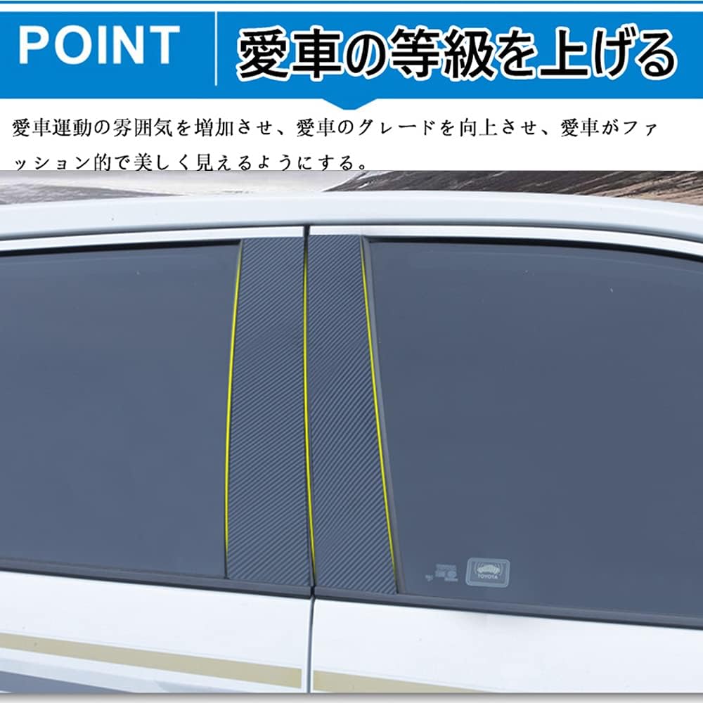 Honda New Fit GR1 GR2 GR3 GR4 GR5 GR6 GR7 GR8 серии GR (февраль 2020 г. и выше) Материал ПК Наклейка на боковую стойку Внешние детали, изготовленные на заказ 3D-наклейка на листовую стойку, дополнительная царапина углеродного оттенка, фото 6