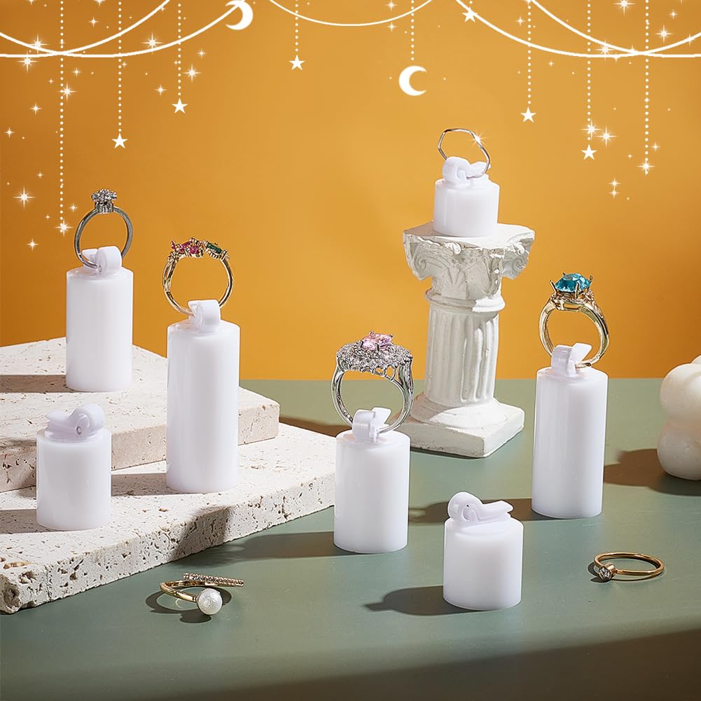 AHANDMAKER 30pcs Acrylic Ring Display Holder