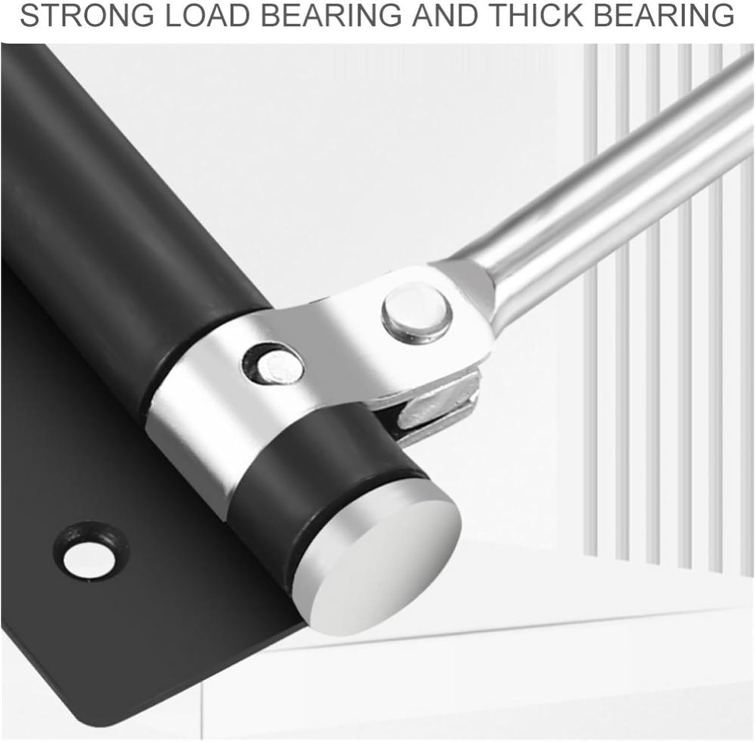 Electric Gate Operators Door Closers Stainless Steel Simple Automatic Door Closer Hinge Lightweight Buffer Closing Device for Residential Commercial for Private Houses, Business Communitie(Black)