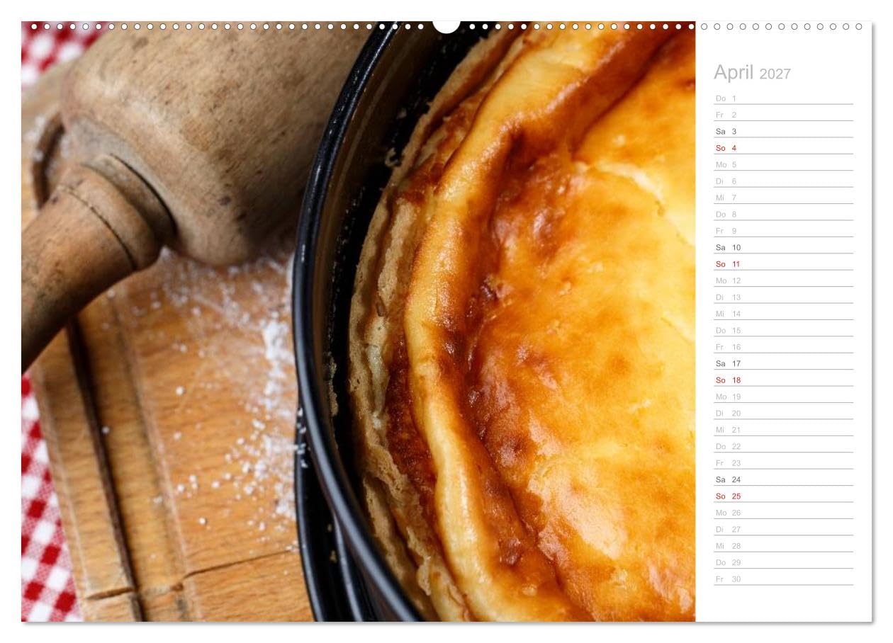 CALVENDO - Küchenkalender 2027 (Wandkalender 2027 DIN A2 quer), Monatskalender: Schöner Terminkalender mit Küchemotiven