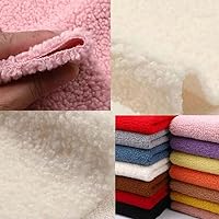 Vista 5 de Tela de forro polar Sherpa de piel de cordero, material con forro térmico, materiales de costura para abrigos, suéteres, mantas, sombreros, muñecas