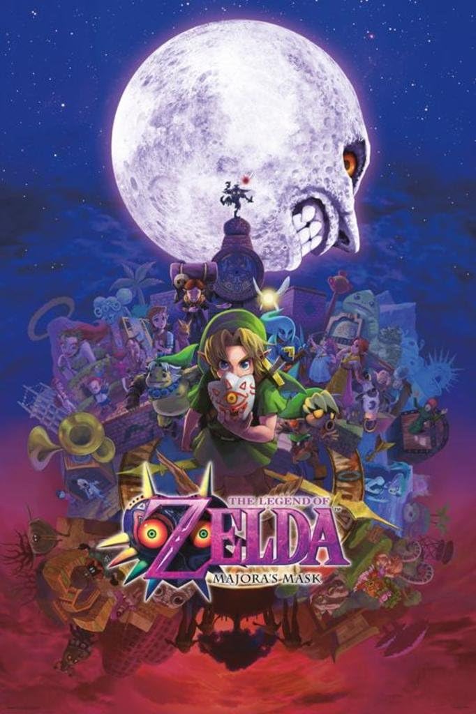 Pyramid America International Majora's Mask Maxi, Wood, The Legend Of Zelda Poster, 61 x 91.5 cm