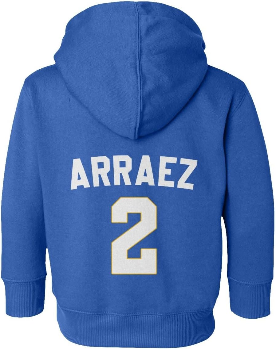Venezuela 2 Arraez 2026 Baseball Champions Two-Sided Toddler Hooded Sweatshirt