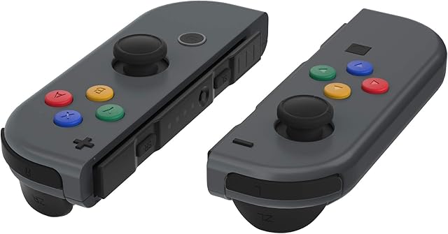 eXtremeRate Replacement DIY Colorful ABXY Buttons Directions Keys Repair Kits with Tools for Nintendo Switch Joy-Con & Switch OLED Joy con