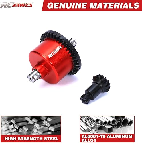 Miniatura 5 de RCAWD 37T Metal Diff Set & 13T Metal Entrada Gear Actualización para ARRMA 4S V2 y 3S Big Rock, Granito, Senton, Vorteks, Typhon, Infracción,