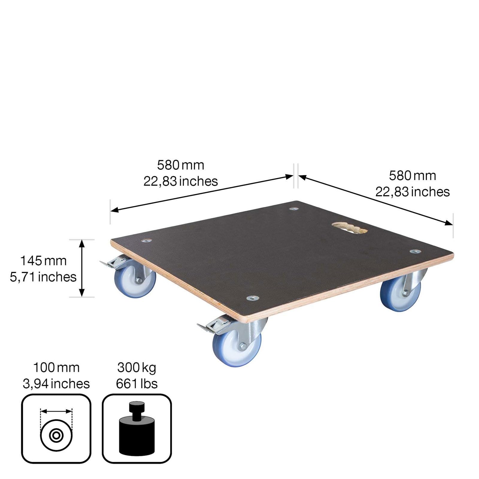 Rodador de transporte CONNECT con MaxiGRIP - Wagner: MM 1381, L x A 590