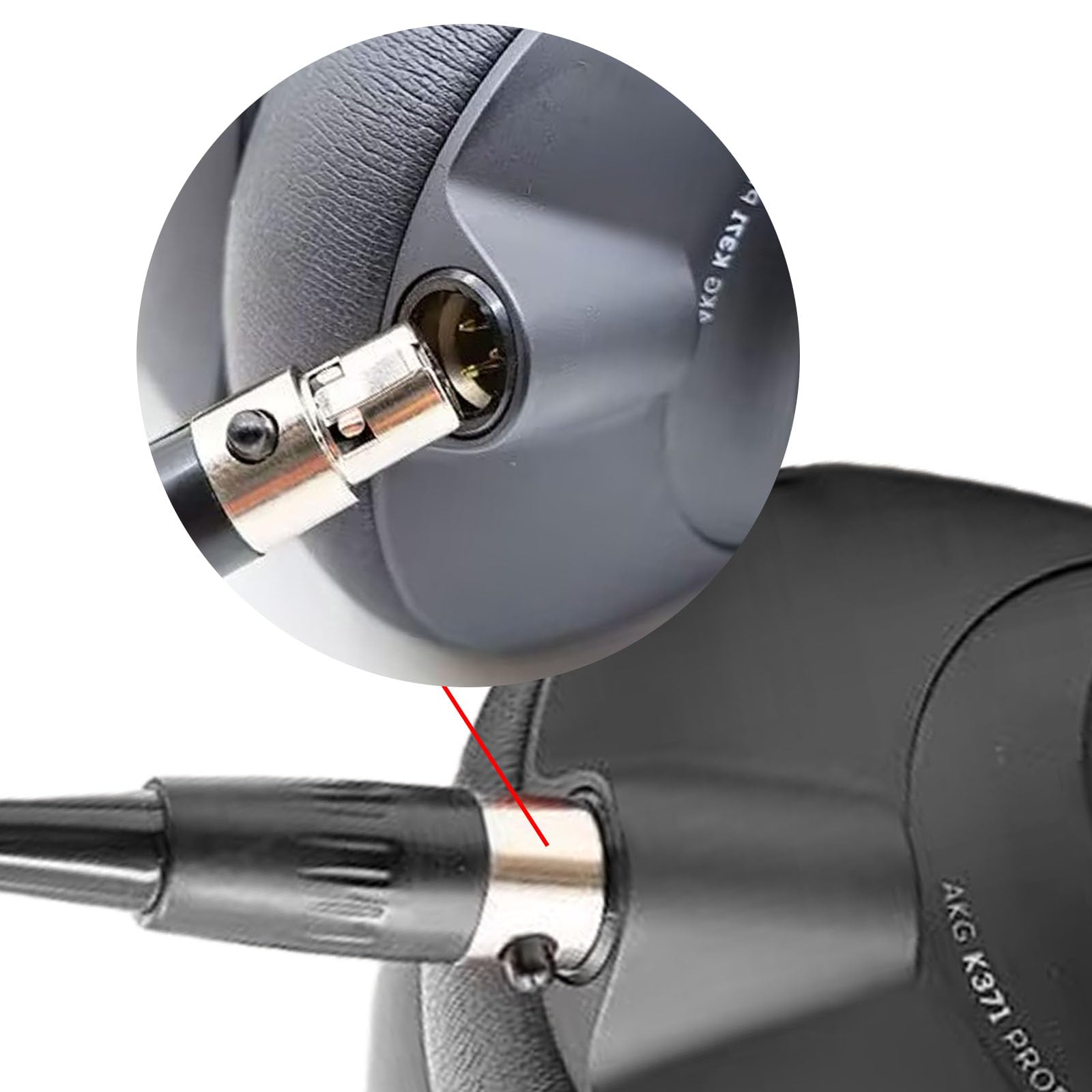 Headphone Wire K92F Replacement Headphone Spring Cable For AKG