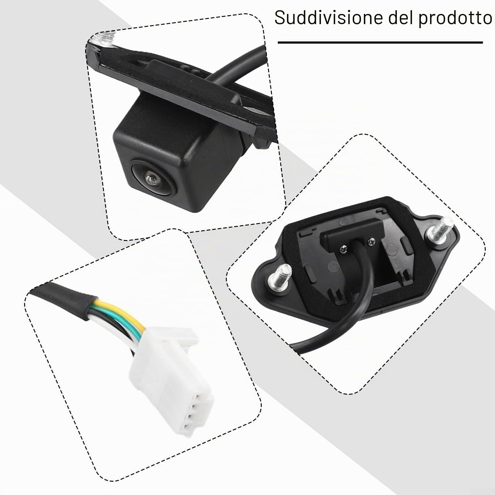 Telecamera posteriore per retromarcia, per Nissan Qashqai telecamera di retromarcia prestazioni affidabili con parte n. 28442EY00A