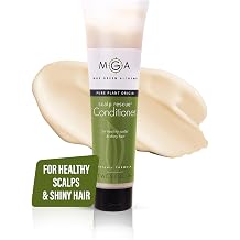 MGA Vegan Hair Conditioner - Organic Formula with Tea Tree for Healthy Hair | Shea Moisture Conditioner with Natural Herbal Scent | Parabens Silicone & Sulfate Free | Unisex | 5.5 Fl Oz