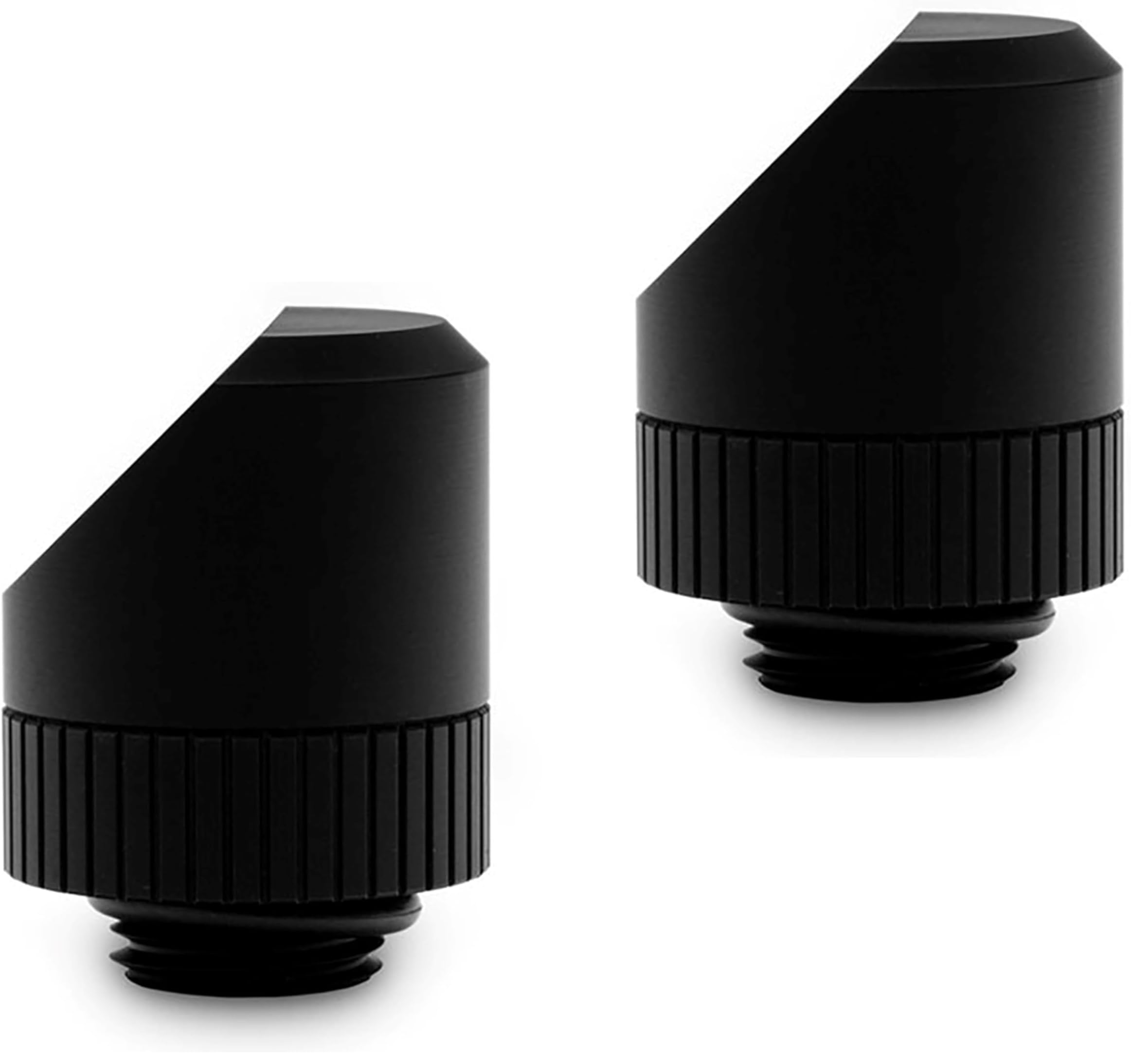 EKWB EK-Torque 45 Degree Angled Rotary Fitting, Black, 2-Pack