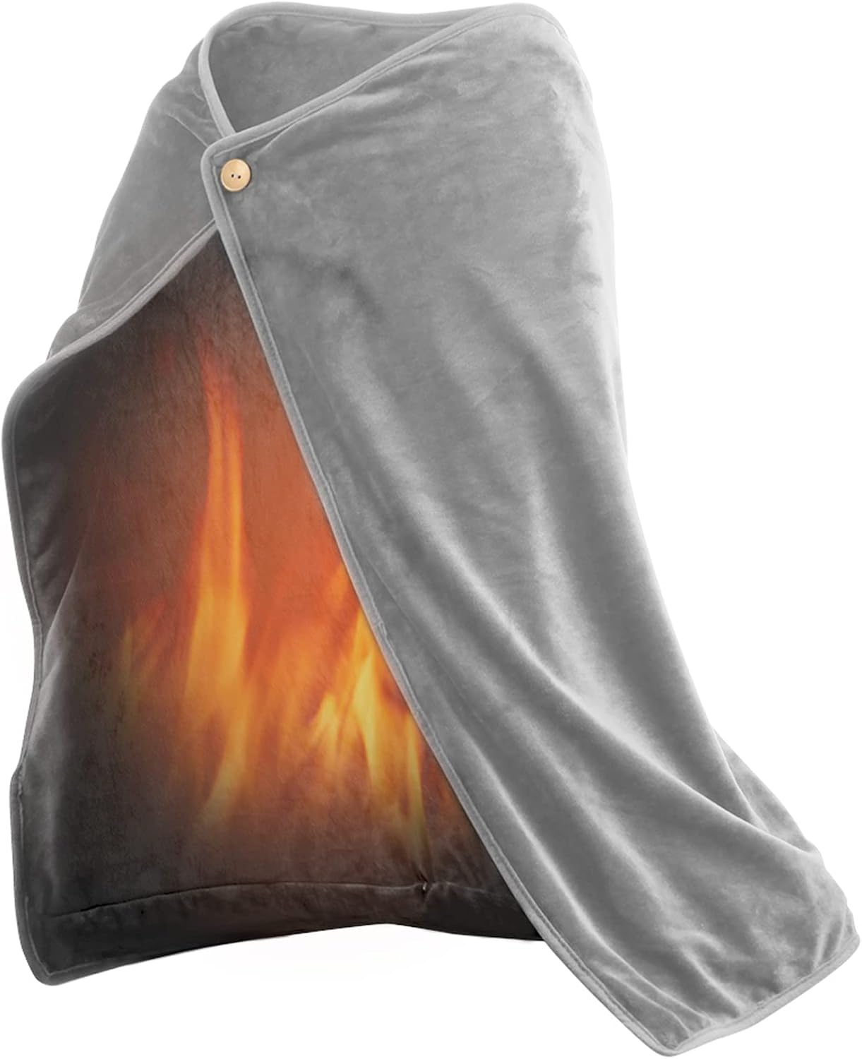 IUIBMI USB Heated Blanket Battery Operated Electric Heated Shawl Throw