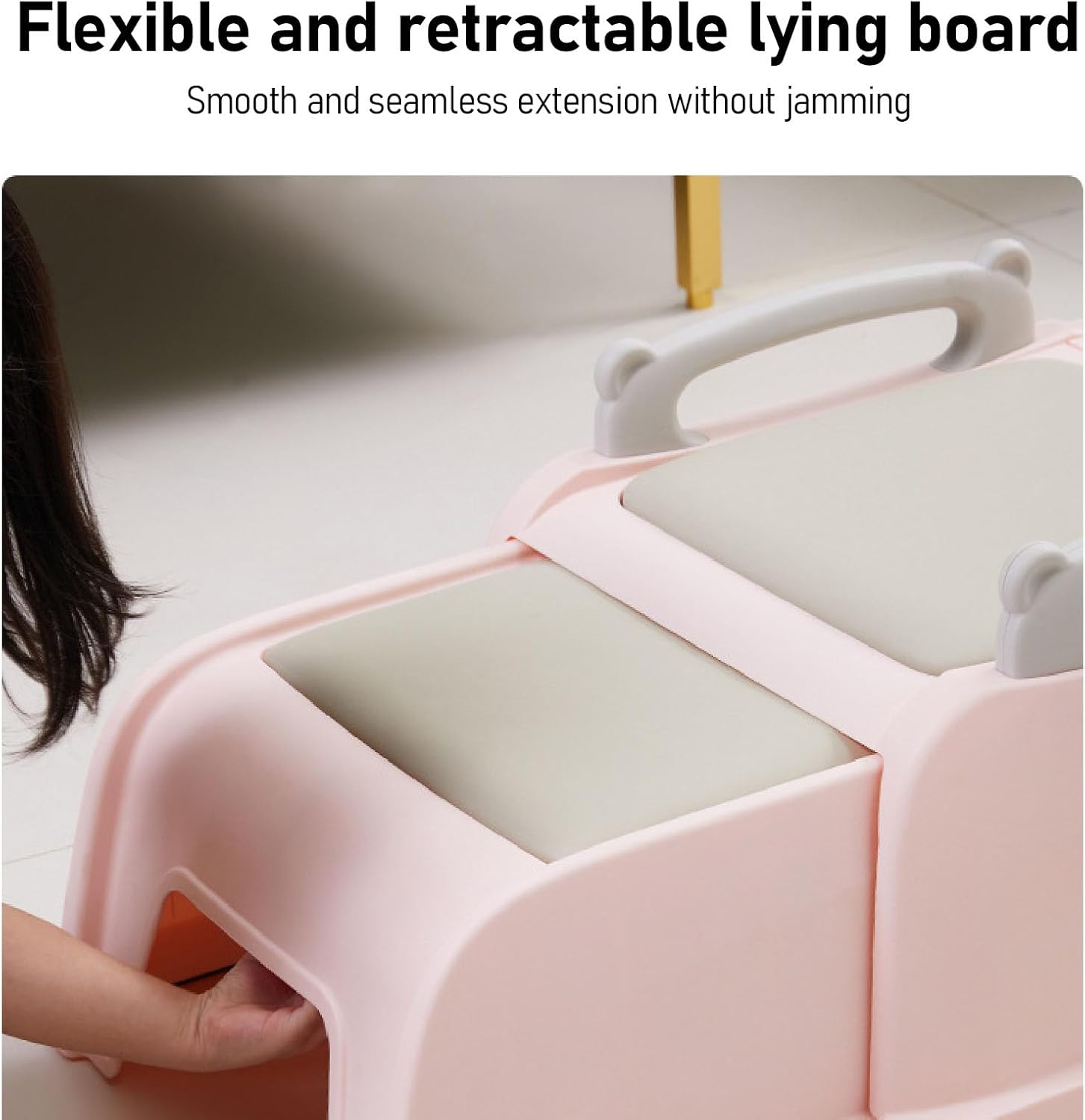 Kids Hair Washing Chair Retractable Kids Shampoo Chair Non Slip Toddler Head Hair Rinser Salon Seat with Soft Padded Cushion Armrests Head Pillow Detachable Basin Drainage Pipe