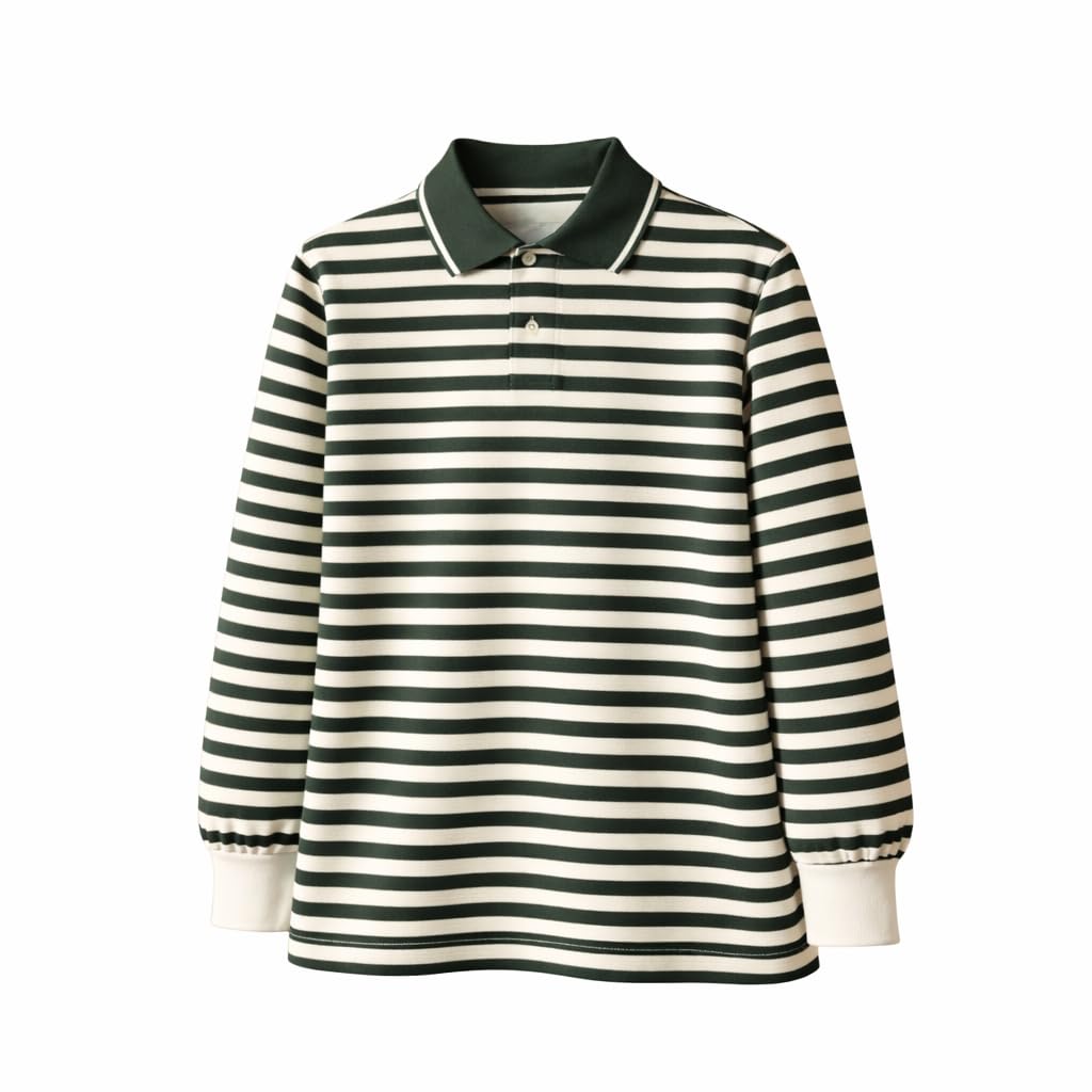 Mack Jonney Men's Black Striped Polo T-Shirt