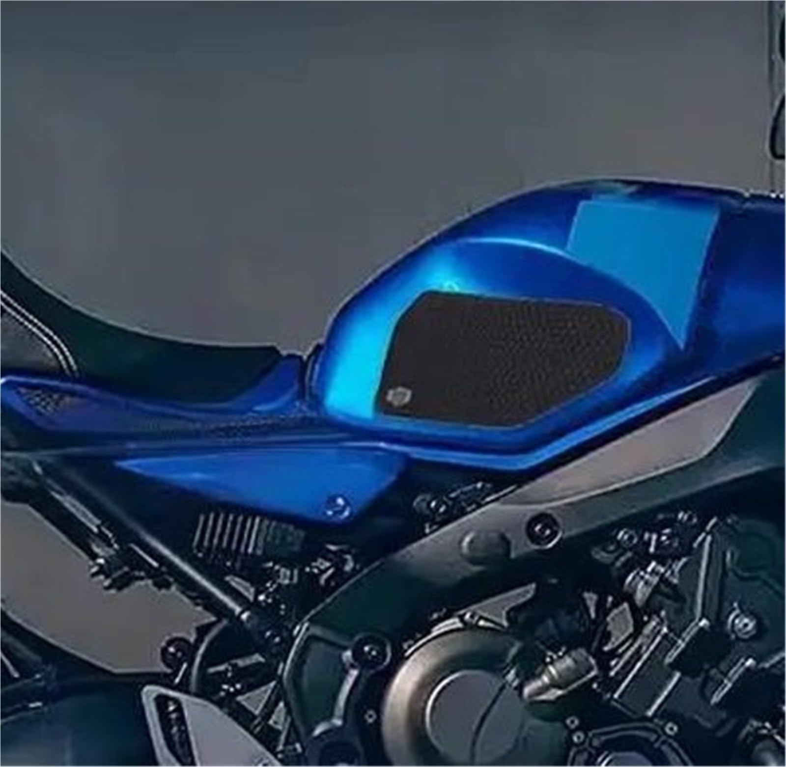 Reservoir Autocollant Autocollant Réservoir D'essence Moto Pour Yamaha XSR 700 Pour Xtribute 2019-2024 Caoutchouc Protection Latérale Amortisseur Antidérapant Protection Réservoir Moto(Noir 2)