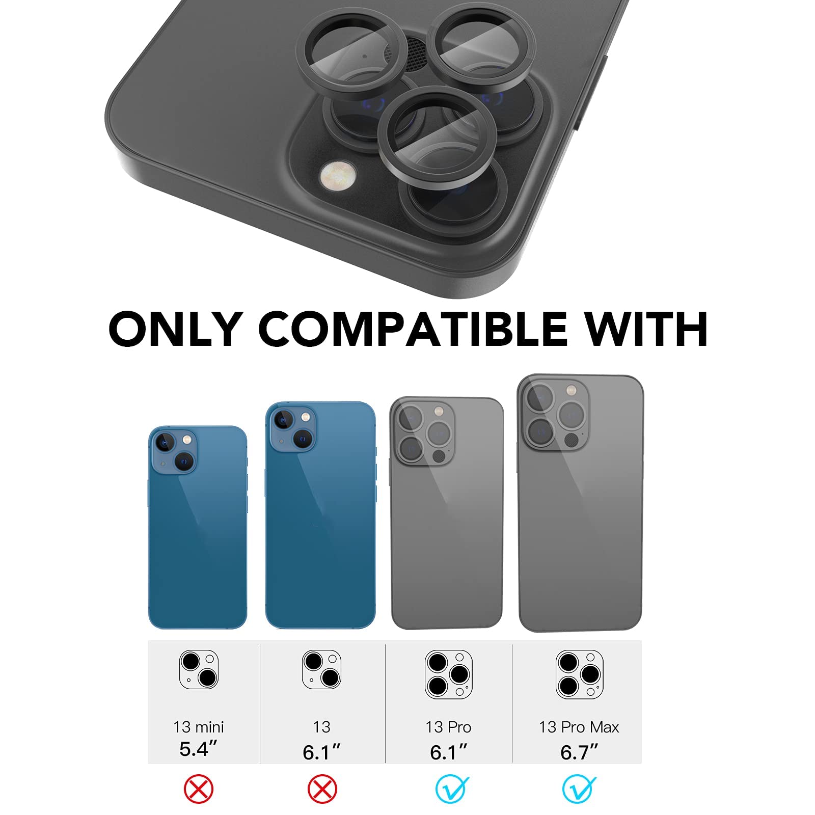 Apple iPhone 13Pro グラファイト➕ケースとレンズカバー Amazon.co.jp: [2セット][グラファイト] メタルフルカバー + 強化