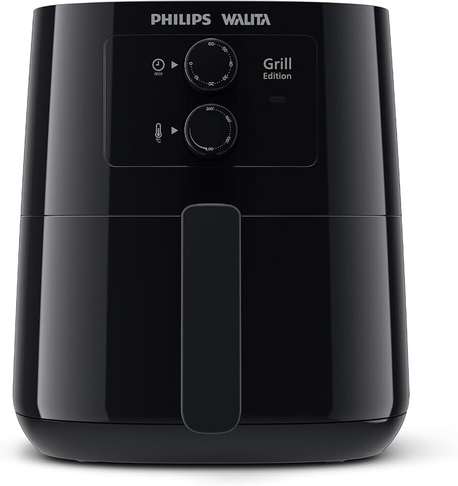 Fritadeira Airfryer Série 3000 Grill Edition, Philips Walita, com 4.1L de capacidade, Preta, 1400W, 220v - HD9202/90