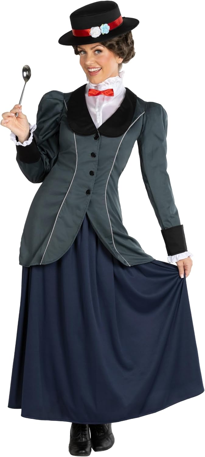 Morph English Nanny Costume Women, Halloween Costumes For Women, Nanny Costume For Adults - Image 5